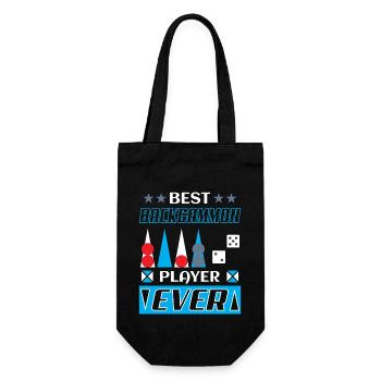 Backgammon Spiel - Geschenkbeutel für Flaschen - Schwarz - Vorne