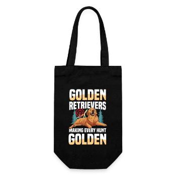 Golden Retriever : les chiens de chasse au canard par excellence - Sac à bouteille - noir - Devant