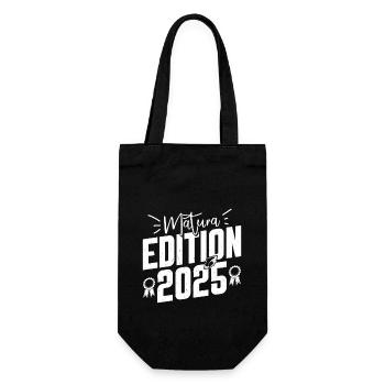 MATURA EDITION 2025 Matura Geschafft Lustiges - Geschenkbeutel für Flaschen - Schwarz - Vorne