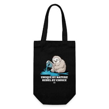 Wassermann-Zodiak Faultier Einzigartig Naturgemäß - Geschenkbeutel für Flaschen - Schwarz - Vorne