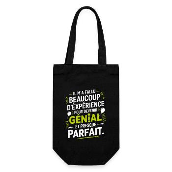 Die Erfahrung hat mich ausgezeichnet gemacht. - Geschenkbeutel für Flaschen - Schwarz - Vorne