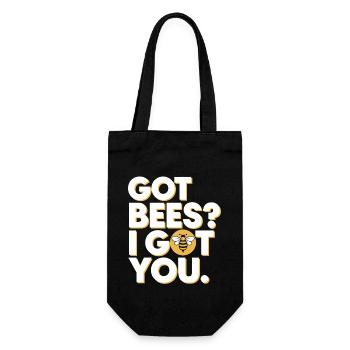 Spécialiste de l’élimination des abeilles Sauvetage en essaim vivant - Sac à bouteille - noir - Devant