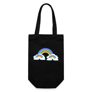 Rainbow Colorful Colorful Heavenly Kids - Gift Bag for Bottles - black - Front