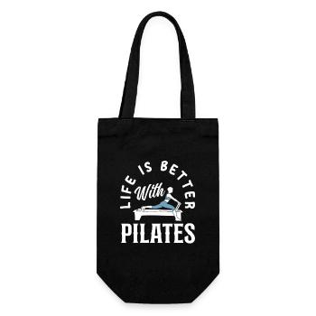 Pilates Votre vie est meilleure avec le Pilates - Sac à bouteille - noir - Devant