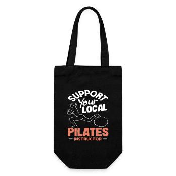 Pilates Soutenez votre instructeur local - Sac à bouteille - noir - Devant