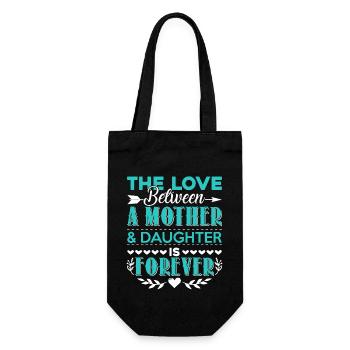 Mother's Day Mother And Daughter Love - Gift Bag for Bottles - black - Front