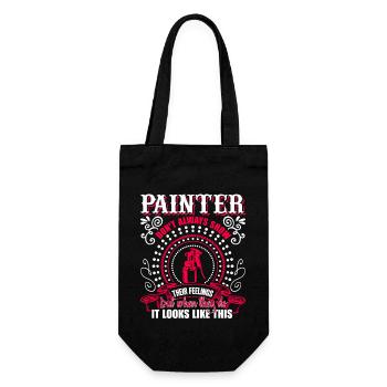 Painter Awesome Painter - Gift Bag for Bottles - black - Front