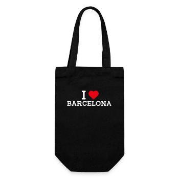 J’aime Barcelone Cool Wrong Flag Lover Heart Flag - Sac à bouteille - noir - Devant