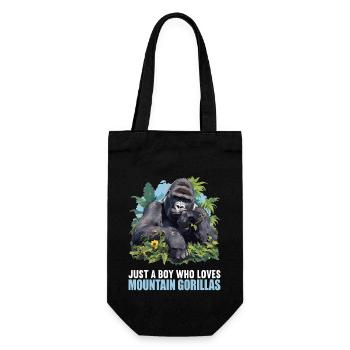 Mountain gorillas Mountain gorilla - Gift Bag for Bottles - black - Front