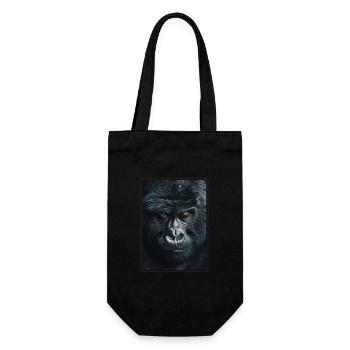 Mountain gorillas Mountain gorilla - Gift Bag for Bottles - black - Front