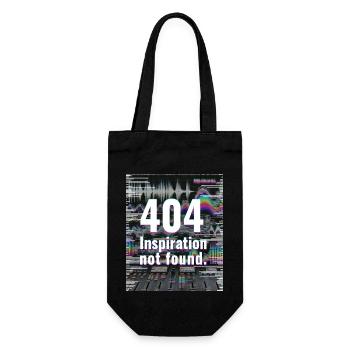 404 Inspiration not found - Gift Bag for Bottles - black - Front