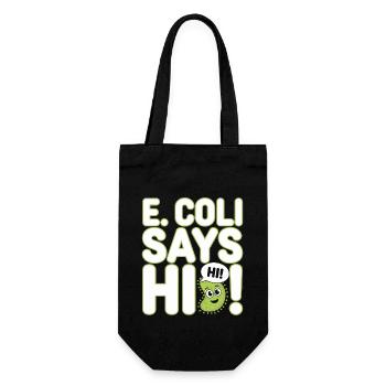 Microscope Enthusiast Lab Technician Science - Gift Bag for Bottles - black - Front