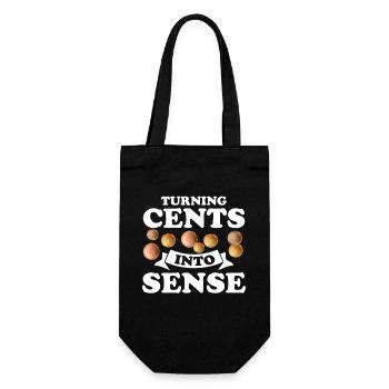 Numismatics Coin Collector Passion - Gift Bag for Bottles - black - Front
