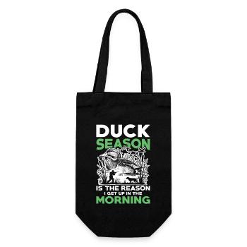 Duck hunters shoot heavier loads flag - Gift Bag for Bottles - black - Front