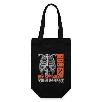 Orthopedic Surgeon Bones My Specialty Orthopedist - Gift Bag for Bottles - black - Front