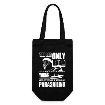 You Can Always Enjoy Parasailing - Gift Bag for Bottles - black - Front