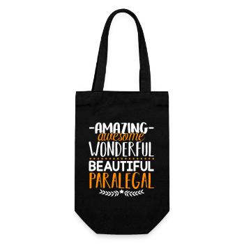 Paralegal Amazing Paralegal - Gift Bag for Bottles - black - Front