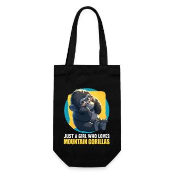 Mountain gorillas Mountain gorilla - Gift Bag for Bottles - black - Front