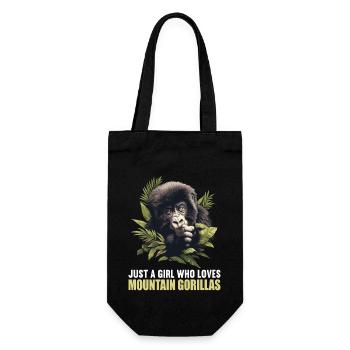 Mountain gorillas Mountain gorilla - Gift Bag for Bottles - black - Front