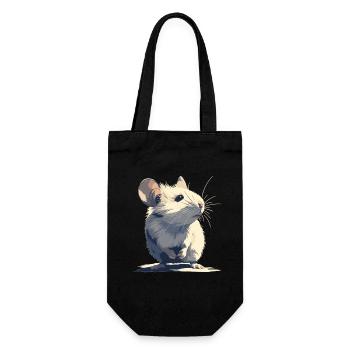 Mäuse Maus - Geschenkbeutel für Flaschen - Schwarz - Vorne