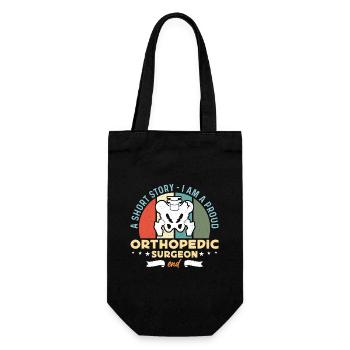 Orthopedic Surgeon A Short Story I Am Orthopedist - Gift Bag for Bottles - black - Front