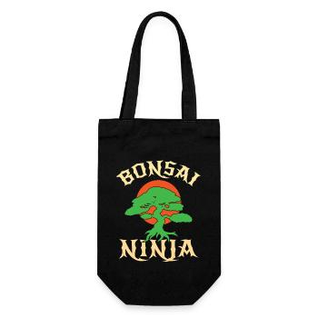 Bonsai Tree - Geschenkbeutel für Flaschen - Schwarz - Vorne