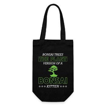 Bonsai Tree - Geschenkbeutel für Flaschen - Schwarz - Vorne