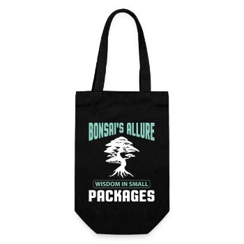 Bonsai Tree - Geschenkbeutel für Flaschen - Schwarz - Vorne