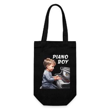 GARÇON PIANO - Sac à bouteille - noir - Devant