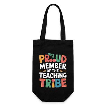 Fier membre de la tribu des enseignants - Sac à bouteille - noir - Devant