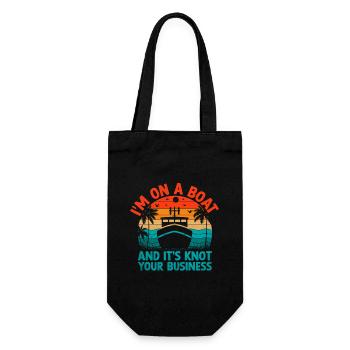 Je suis sur un bateau et c’est Knot Your Business Paddle - Sac à bouteille - noir - Devant