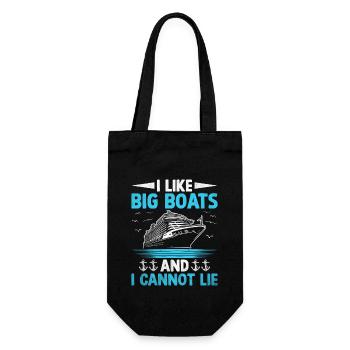 J’aime les gros bateaux et je ne peux pas mentir Pédalo - Sac à bouteille - noir - Devant