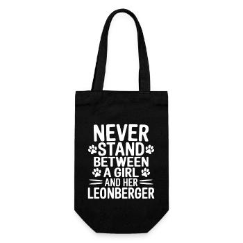 Leonberger Saying Funny Leonberger Gift - Gift Bag for Bottles - black - Front