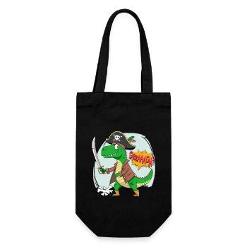 Carnaval Anniversaire Pirate Dinosaure Chapeau Pirate - Sac à bouteille - noir - Devant