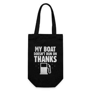 Mon bateau ne roule pas grâce au pédalo - Sac à bouteille - noir - Devant