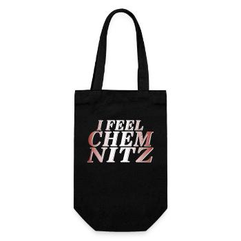 I FEEL CHEMNITZ - Gift Bag for Bottles - black - Front