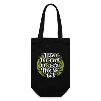 Kokedama Moss Ball Plantes Jardinage Japonais - Sac à bouteille - noir - Devant