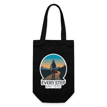 JOURNEY, EVERY STEP MATTERS - Gift Bag for Bottles - black - Front