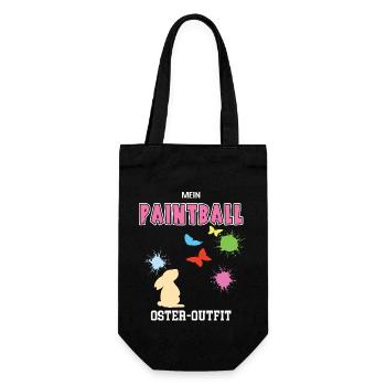 Paintballer Ostern Paintball Spieler Oster Outfit - Geschenkbeutel für Flaschen - Schwarz - Vorne