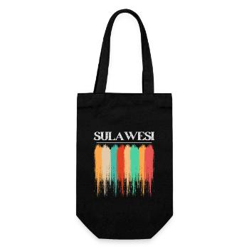 The Wonders of Sulawesi Indonesia - Gift Bag for Bottles - black - Front