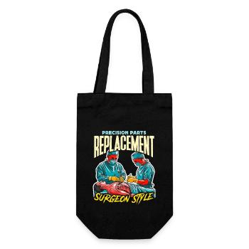 Transplant Surgery Precision Parts Health Worker - Gift Bag for Bottles - black - Front
