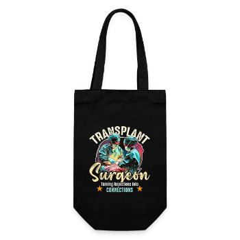 Transplant Surgeon Turning Surgical Tech Physician - Gift Bag for Bottles - black - Front