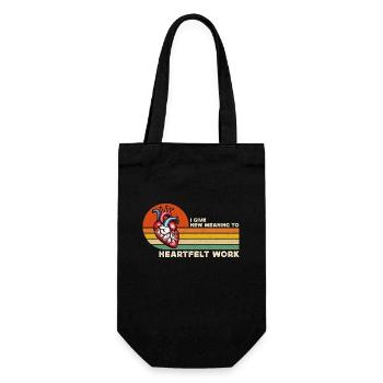 Transplant Surgery I Give New Meaning To Physician - Gift Bag for Bottles - black - Front