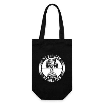 Transplant Surgery My Problem My Pictogram Dad Mom - Gift Bag for Bottles - black - Front