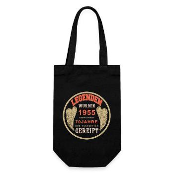 70 Ans 1955 Anniversaire Anniversaire Millésime 1955 - Sac à bouteille - noir - Devant