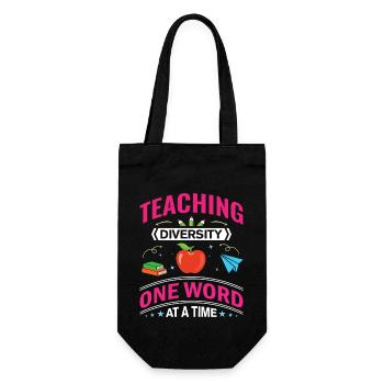 ESL-Lehrer ESL Unterricht - Geschenkbeutel für Flaschen - Schwarz - Vorne