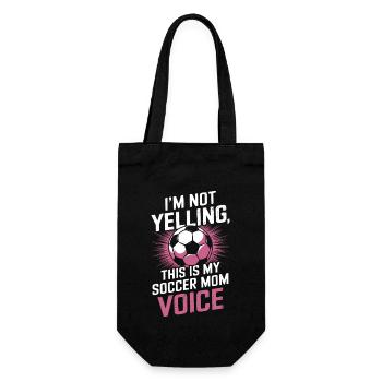 Soccer Saying Mom Funny Soccer Player Gift - Gift Bag for Bottles - black - Front
