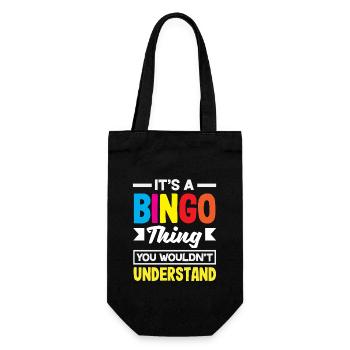Joueur de bingo : chose que vous ne comprenez pas - Sac à bouteille - noir - Devant