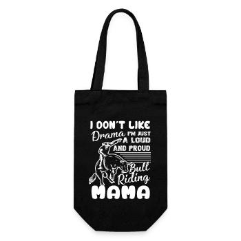 Bull Riding Loud And Proud Bull Riding Mama - Gift Bag for Bottles - black - Front