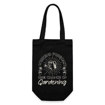 Plant Lover Gardening Weekend - Geschenkbeutel für Flaschen - Schwarz - Vorne